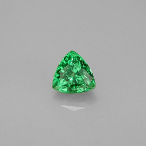 Granada Tsavorita verde vivo Natural 0.37ct, Trilhão, VS