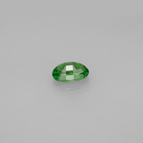 Granada Tsavorita verde vivo Natural 0.61ct, Corte Oval, VVS-VS