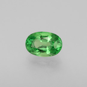 Granada tsavorita verde natural 0,59ct, corte oval, VS