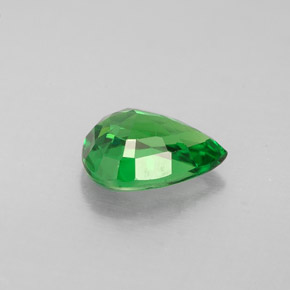 Granada tsavorita verde natural 1,05ct, formato de pêra, VS-SI
