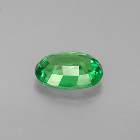 Granada tsavorita verde natural 1,07ct, corte oval, VVS