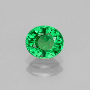 Granada tsavorita verde natural 1,06ct, corte oval, VS