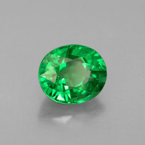 Granada Tsavorita Verde cromado Natural 1.09ct, Corte Oval, VS