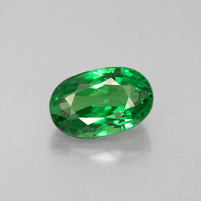 Granada tsavorita verde natural 1,20ct, corte oval, VS