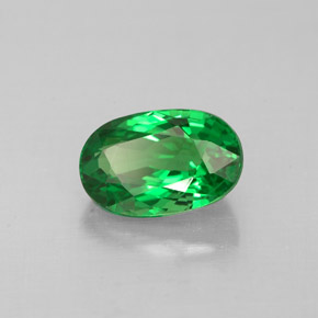Granada tsavorita verde natural 1,20ct, corte oval, VS