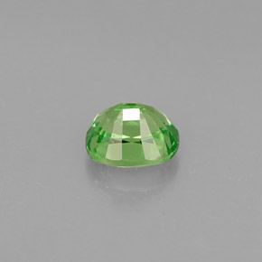 Granada tsavorita verde natural 0,88ct, almofada cortada, VS