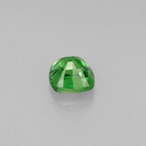 Granada tsavorita verde natural 0,76ct, almofada cortada, VVS-VS