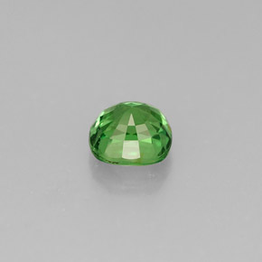 Granada tsavorita verde natural 0,76ct, almofada cortada, VS