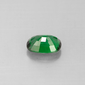 Granada tsavorita verde natural 0,51ct, almofada cortada, VS