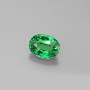 Granada tsavorita verde natural 1,14ct, corte oval, VVS-VS