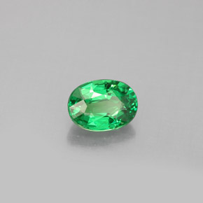 Granada tsavorita verde natural 1,14ct, corte oval, VVS-VS