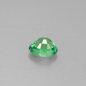 Granada Tsavorita verde vivo Natural 0.98ct, Corte Oval, VS