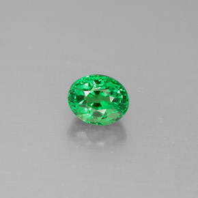 Granada tsavorita verde natural 1,10ct, corte oval, VS