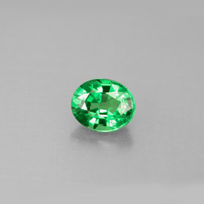Granada tsavorita verde natural 1,06ct, corte oval, VS