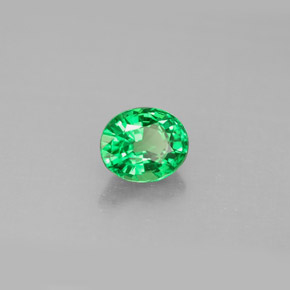 Granada tsavorita verde natural 1,06ct, corte oval, VS
