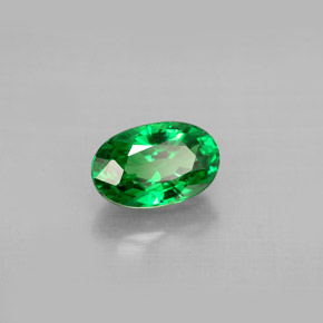 Granada tsavorita verde natural 1,40ct, corte oval, VS