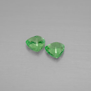 Pedras preciosas de granada tsavorita verde natural de  ct, trillion, VVS-VS