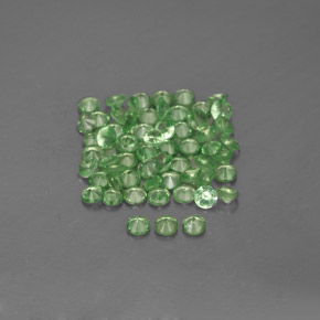 Pedras preciosas de granada tsavorita verde natural de  ct, corte redondo, VVS-VS