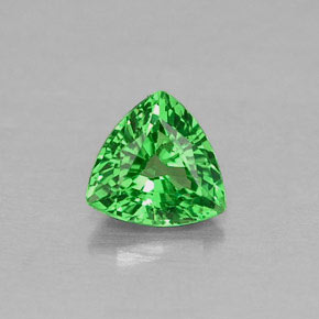 Granada Tsavorita Verde Natural 0.28ct, Trilhão, VVS-VS