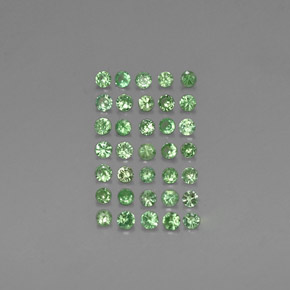 Pedras preciosas de Granada Tsavorita Verde cromado natural de  ct, Corte Redondo, VVS-VS