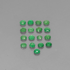 Pedras preciosas de granada tsavorita verde natural de  ct, corte redondo, VVS-VS