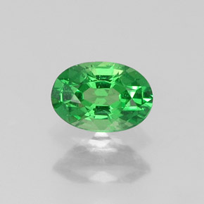 Granada tsavorita verde natural 0,35ct, corte oval, VS