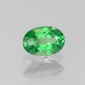 Granada tsavorita verde natural 0,35ct, corte oval, VS