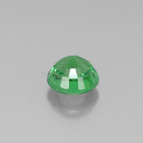 Granada tsavorita verde natural 0,52ct, corte redondo, VS-SI