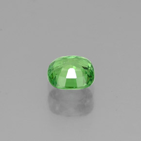 Granada tsavorita verde natural 0,48ct, almofada cortada, VVS-VS