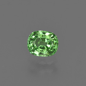 Granada tsavorita verde natural 0,54ct, corte oval, VVS-VS