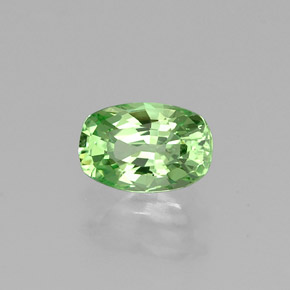 Granada tsavorita verde natural 0,54ct, almofada cortada, VVS-VS
