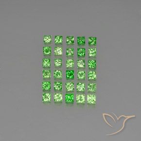2.96ctw Natural verde elétrico Granada Tsavorita, Quadrado, VVS-VS