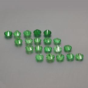 Pedras preciosas de granada tsavorita verde natural de 2,38 ct, corte redondo, VS