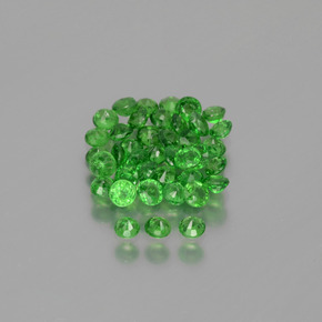 Pedras preciosas de granada tsavorita verde natural de 2,85 ct, corte redondo, VS-SI