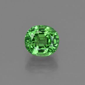 Granada Tsavorita Verde médio Natural 1.41ct, Corte Oval, VS-SI