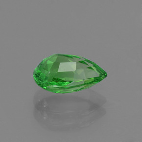 Granada tsavorita verde natural 1,52ct, formato de pêra, VS