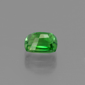 Granada tsavorita verde elétrico natural 1,20ct, almofada cortada, VS-SI