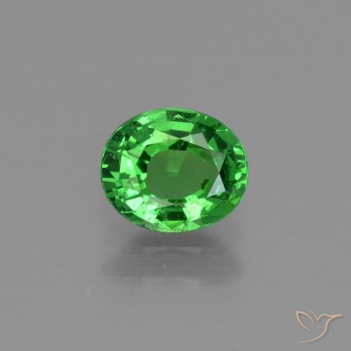 Granada tsavorita verde natural 1,00ct, corte oval, VS
