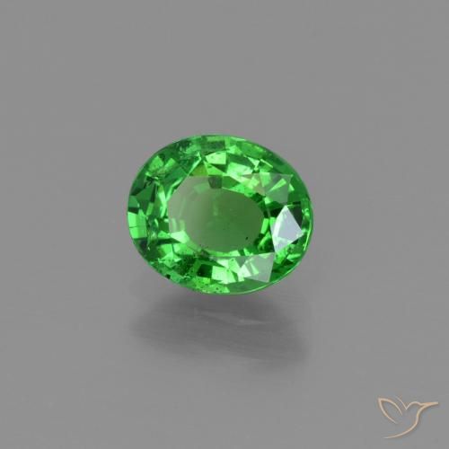 Granada tsavorita verde natural 1,00ct, corte oval, VS