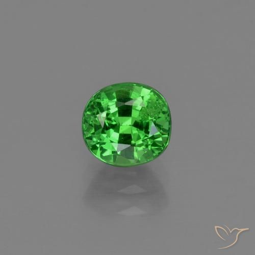 1.00ct Natural verde elétrico Granada Tsavorita, oval, VS-SI