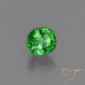 Granada Tsavorita verde elétrico Natural 1.00ct, oval, VS-SI