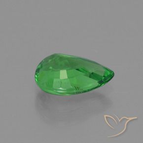 Granada Tsavorita Verde claro Natural 1.09ct, Formato de pêra, VS-SI