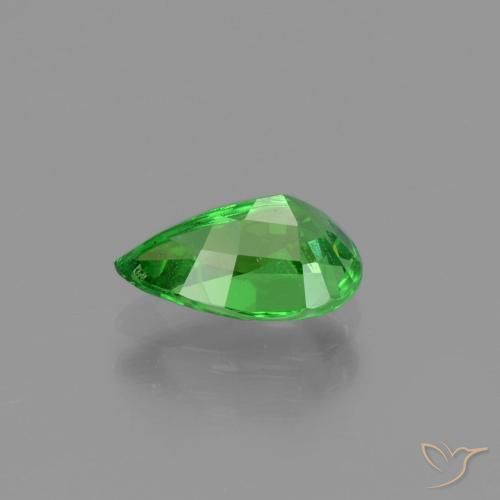 Granada Tsavorita Verde claro Natural 1.07ct, Formato de pêra, VS