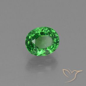 Granada Tsavorita Verde claro Natural 1.18ct, oval, SI