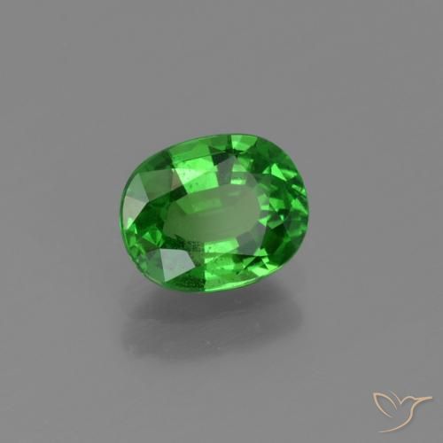 Granada Tsavorita verde elétrico Natural 1.10ct, oval, VS