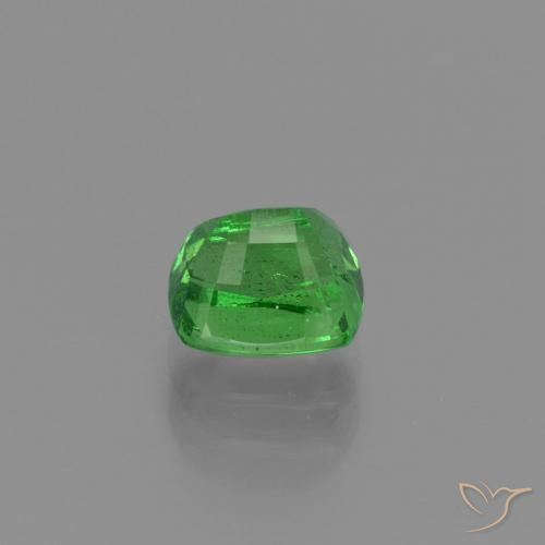Granada Tsavorita verde elétrico Natural 1.18ct, Almofada, VS-SI