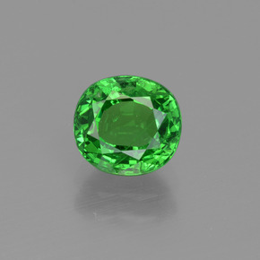 Granada tsavorita verde natural 1,51ct, corte oval, VS-SI