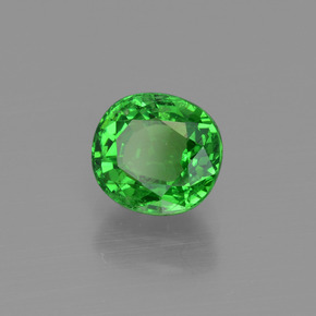 Granada tsavorita verde natural 1,51ct, corte oval, VS-SI