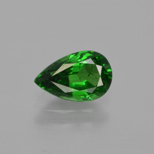 Granada tsavorita verde natural 1,10ct, formato de pêra, VS
