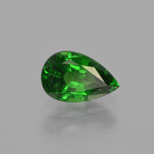 Granada tsavorita verde natural 1,10ct, formato de pêra, VS